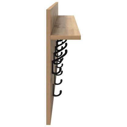 Wall-Mounted Coat Rack Wall-Mounted Artisan Oak Engineered wood