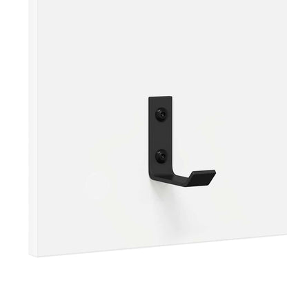 Wall-Mounted Coat Rack White 40 x 10 x 90 cm Engineered wood
