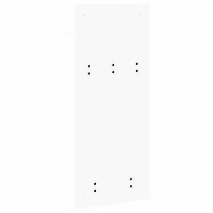 Wall-Mounted Coat Rack White 40 x 10 x 90 cm Engineered wood