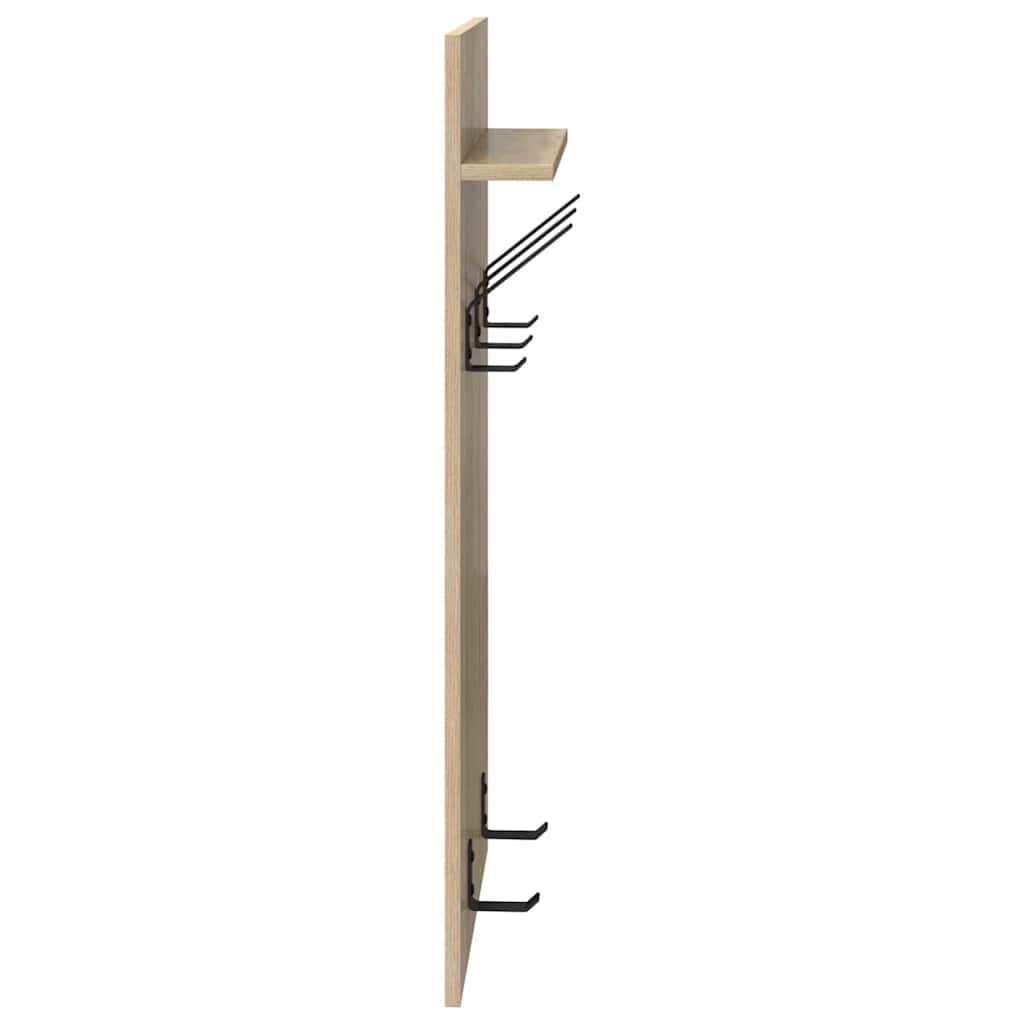Wall-Mounted Coat Rack with Shelf Sonoma Oak 40 x 10 x 90 cm