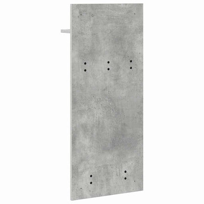 Wall-Mounted Coat Rack with Shelf Concrete Grey 40 x 10 x 90 cm