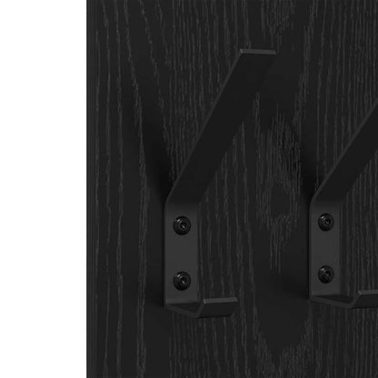 Wall-Mounted Coat Rack Wall-mounted Black Oak 20 x 1.5 x 100 cm