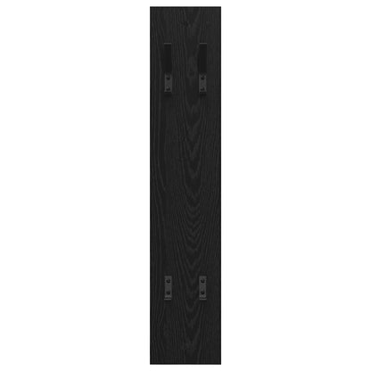 Wall-Mounted Coat Rack Wall-mounted Black Oak 20 x 1.5 x 100 cm