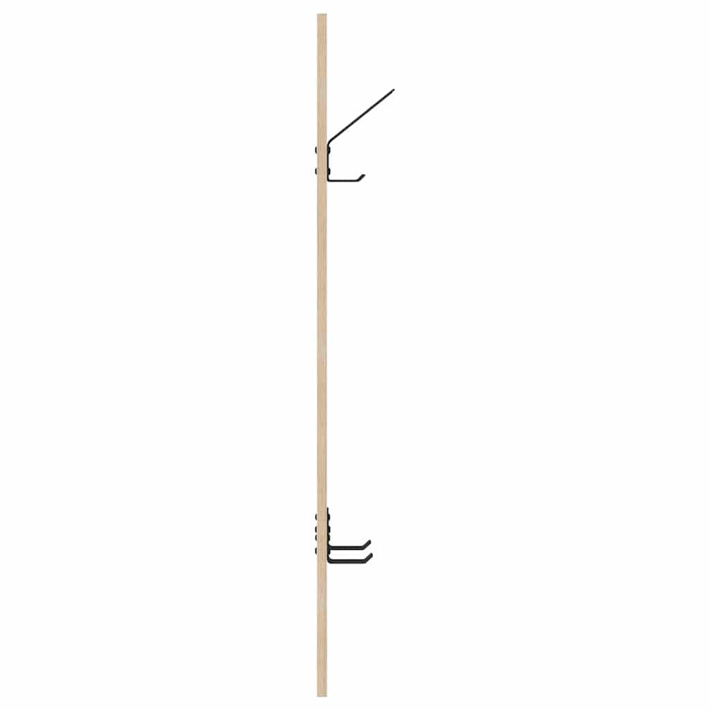Wall-Mounted Coat Rack Sonoma oak 20 x 1.5 x 100 cm