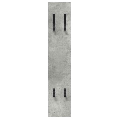 Wall-Mounted Coat Rack Concrete Grey 20 x 1.5 x 100 cm