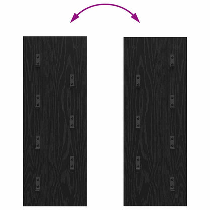 Wall-Mounted Coat Rack Wall-mounted Black Oak 30 x 1.5 x 80 cm