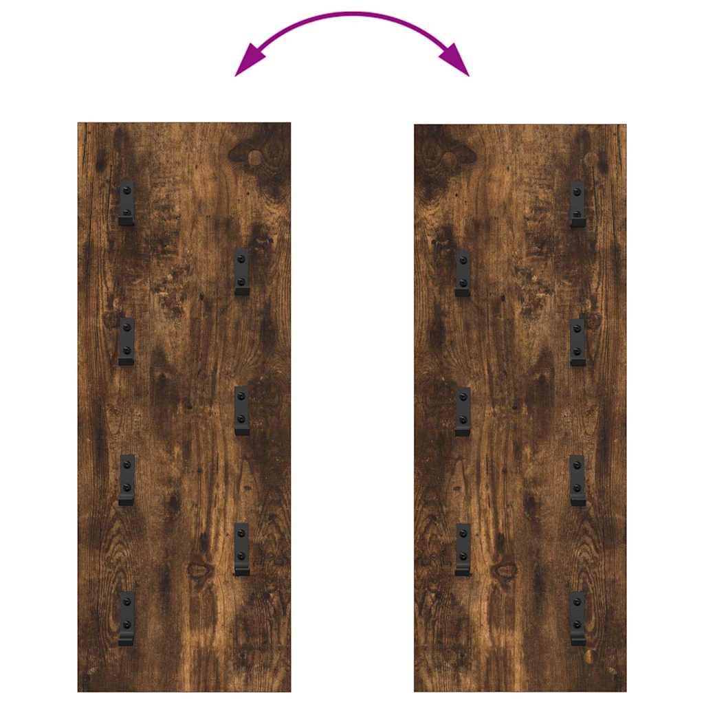Wall-Mounted Coat Rack Wall-mounted Smoked Oak 30 x 1.5 x 80 cm