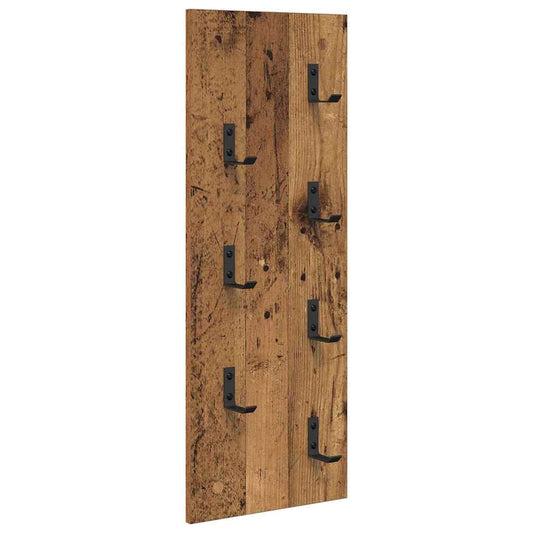 Wall-Mounted Coat Rack Wall-Mounted Old Wood 30 x 1.5 x 80 cm
