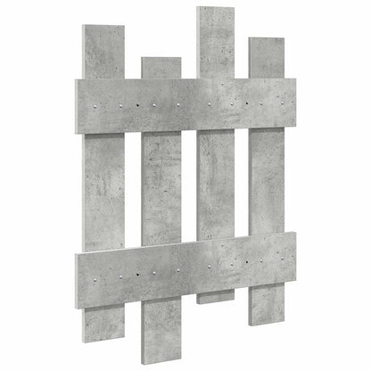 Wall-Mounted Coat Rack Concrete Grey 60 x 3 x 82 cm