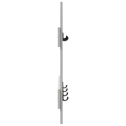 Wall-Mounted Coat Rack Concrete Grey 60 x 3 x 82 cm