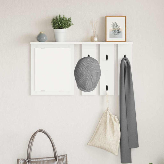 Wall-Mounted Coat Rack Wall-Mounted White 85 x 10 x 45 cm