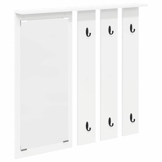 Wall-Mounted Coat Rack Wall-Mounted White 84 x 10 x 80 cm