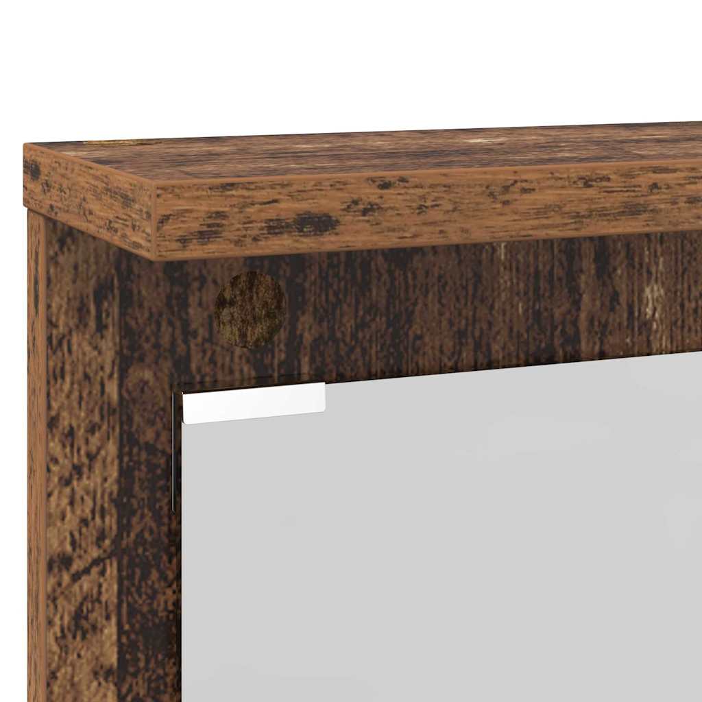 Wall-Mounted Coat Rack Old wood 84 x 10 x 80 cm Engineered wood