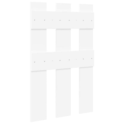 Wall-Mounted Coat Rack White 65 x 3 x 100 cm Engineered wood