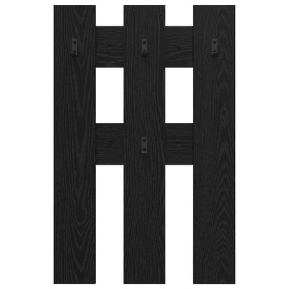 Wall-Mounted Coat Rack Wall-mounted Black Oak 65 x 3 x 100 cm
