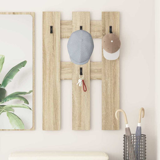 Wall-Mounted Coat Rack Wall-Mounted Sonoma Oak 65 x 3 x 100 cm