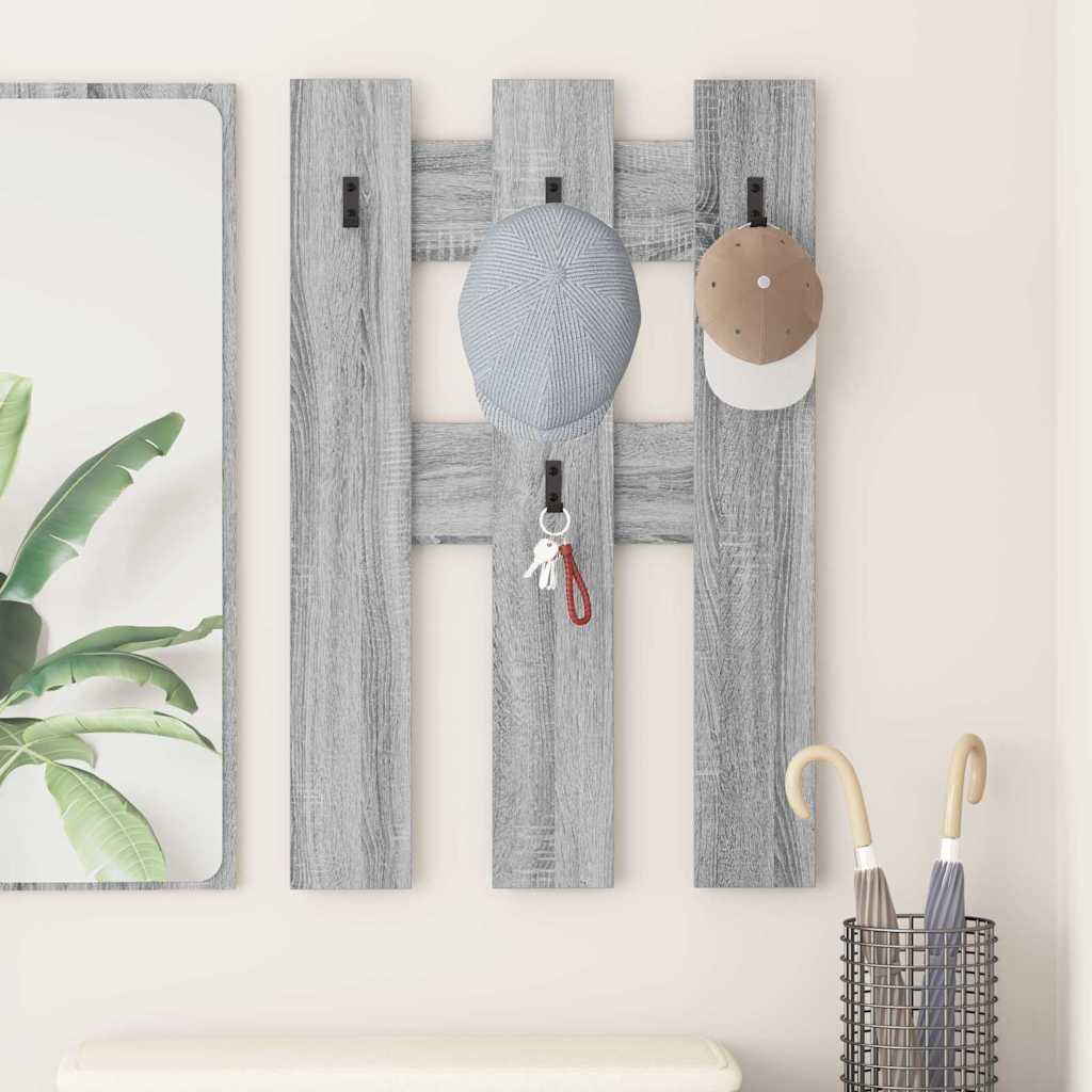Wall-Mounted Coat Rack Wall-mounted Grey Sonoma 65 x 3 x 100 cm
