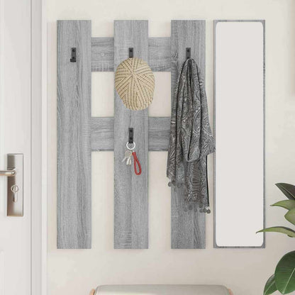 Wall-Mounted Coat Rack Wall-mounted Grey Sonoma 65 x 3 x 100 cm