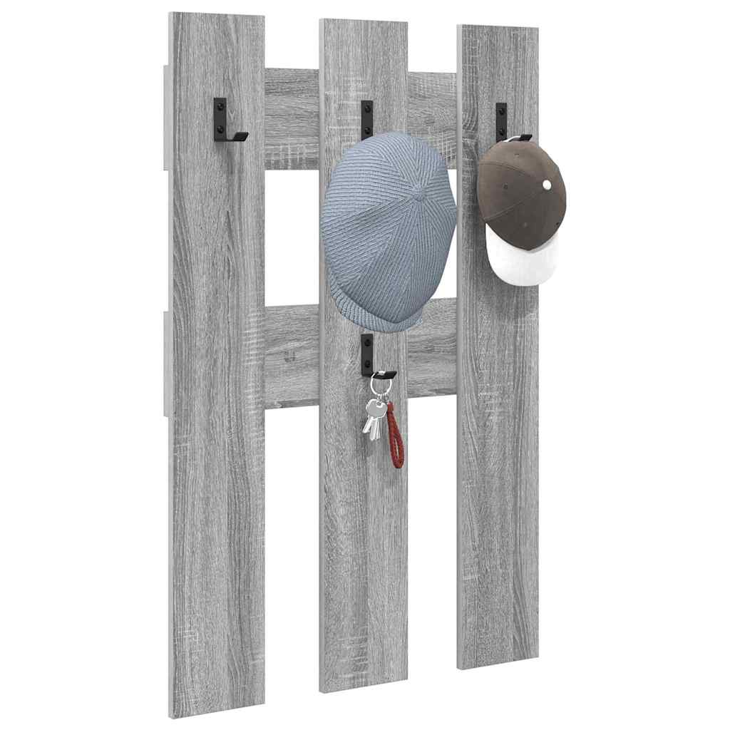 Wall-Mounted Coat Rack Wall-mounted Grey Sonoma 65 x 3 x 100 cm