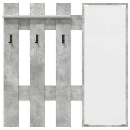Wall-Mounted Coat Rack Concrete Grey 100 x 10 x 100 cm