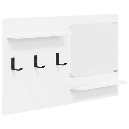 Wall-Mounted Coat Rack White 90 x 10 x 50 cm Engineered wood