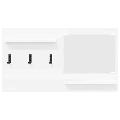 Wall-Mounted Coat Rack White 90 x 10 x 50 cm Engineered wood