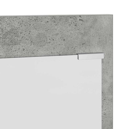 Wall-Mounted Coat Rack with Shelf Concrete Grey 90 x 10 x 50 cm