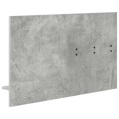 Wall-Mounted Coat Rack with Shelf Concrete Grey 90 x 10 x 50 cm