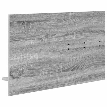 Wall-Mounted Coat Rack with Shelf Grey Sonoma 90 x 10 x 50 cm