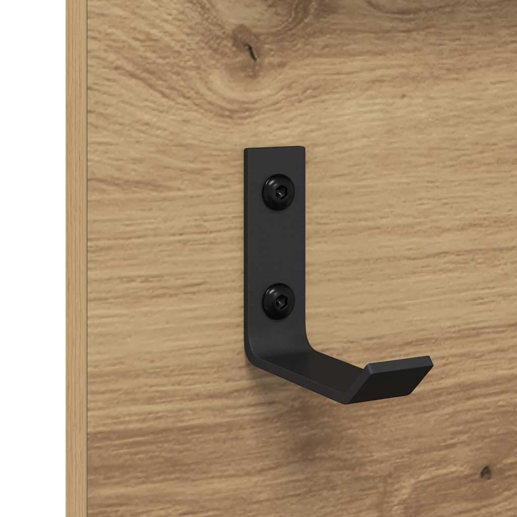 Wall-Mounted Coat Rack Wall-Mounted Artisan Oak 90 x 10 x 50 cm