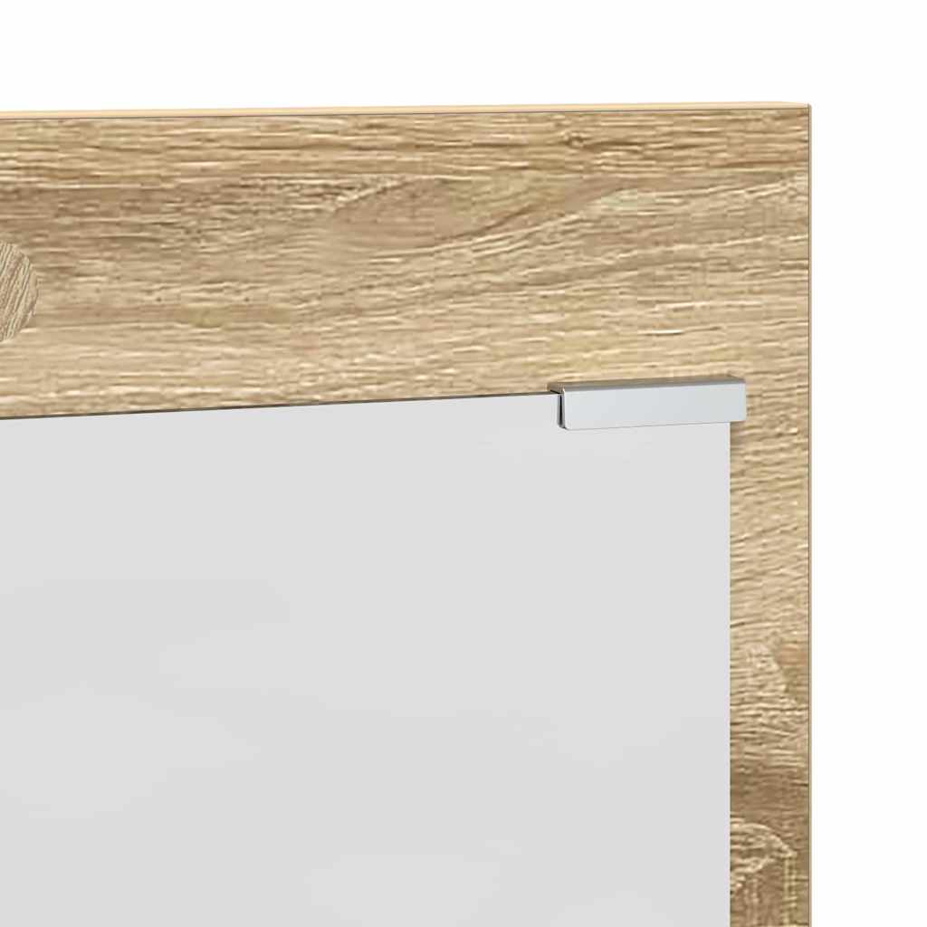 Wall-Mounted Coat Rack with Shelf Sonoma Oak 70 x 10 x 90 cm