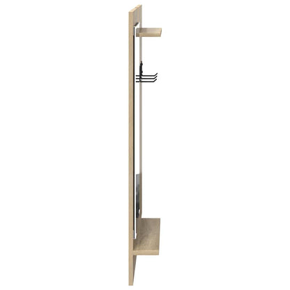 Wall-Mounted Coat Rack with Shelf Sonoma Oak 70 x 10 x 90 cm