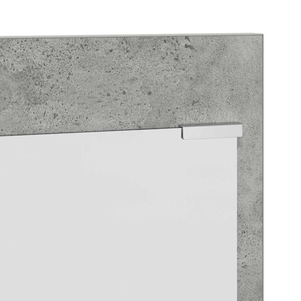 Wall-Mounted Coat Rack with Shelf Concrete Grey 70 x 10 x 90 cm
