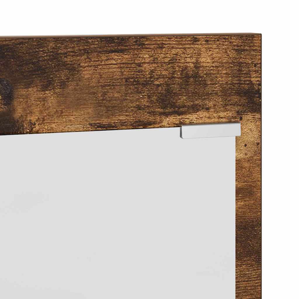 Wall-Mounted Coat Rack with Shelf Smoked Oak 70 x 10 x 90 cm