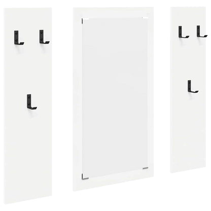 Wall-Mounted Coat Rack White 96 x 1.5 x 90 cm Engineered wood