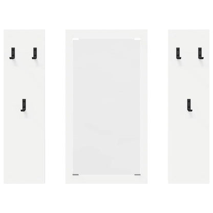 Wall-Mounted Coat Rack White 96 x 1.5 x 90 cm Engineered wood