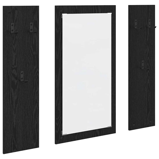 Wall-Mounted Coat Rack Wall-Mounted Black Oak 96 x 1.5 x 90 cm