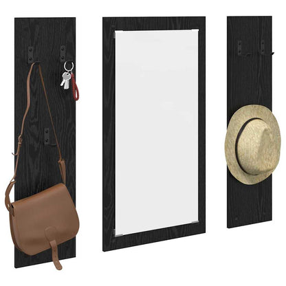 Wall-Mounted Coat Rack Wall-mounted Black Oak 96 x 1.5 x 90 cm