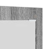 Wall-Mounted Coat Rack Wall-mounted with Storage with Mirror Grey sonoma Engineered wood