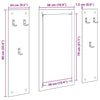 Wall-Mounted Coat Rack Wall-mounted with Storage with Mirror Grey sonoma Engineered wood