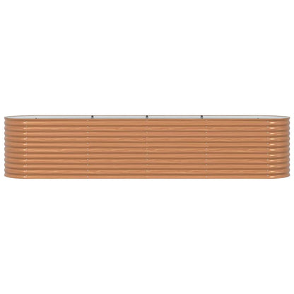 Raised Bed Brown 400 x 80 x 81 cm Steel