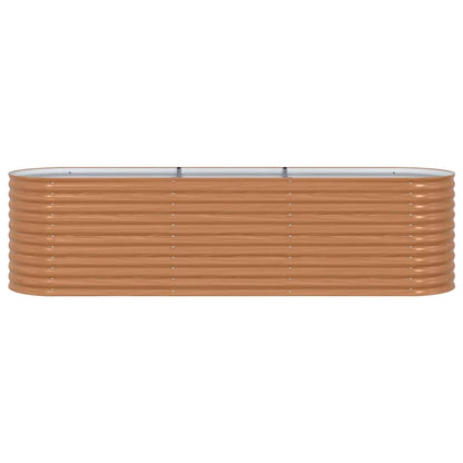 Raised Bed Brown 320 x 80 x 81 cm Steel