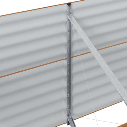 Raised Bed Brown 240 x 80 x 81 cm Steel