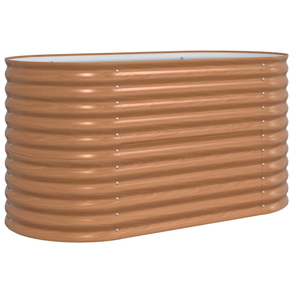 Raised Bed Brown 160 x 80 x 81 cm Steel