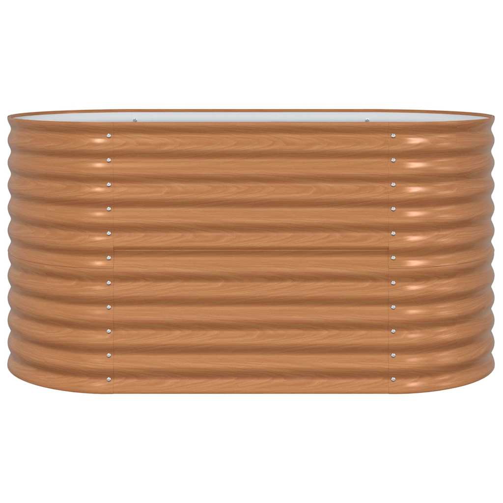 Raised Bed Brown 160 x 80 x 81 cm Steel