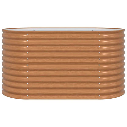 Raised Bed Brown 160 x 80 x 81 cm Steel