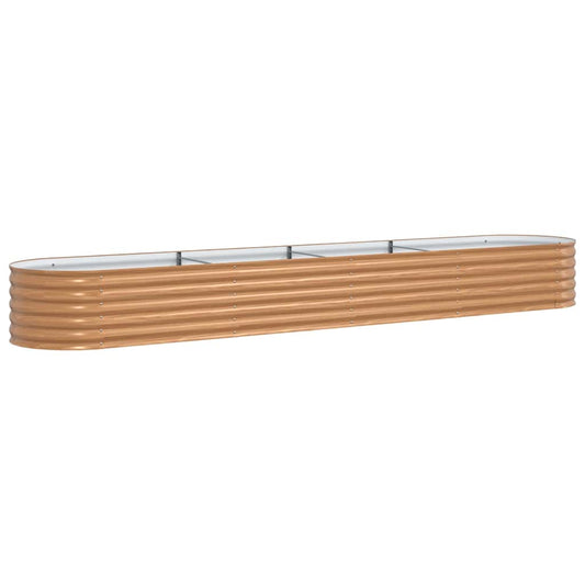 Raised Bed Brown 400 x 80 x 44 cm Steel