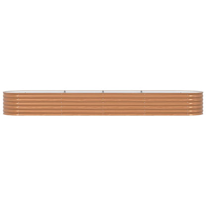 Raised Bed Brown 400 x 80 x 44 cm Steel