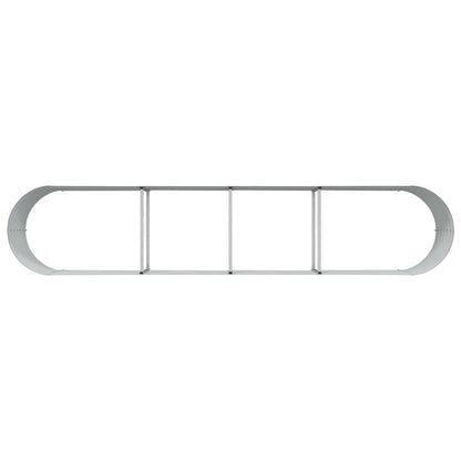 Raised Bed Brown 400 x 80 x 44 cm Steel
