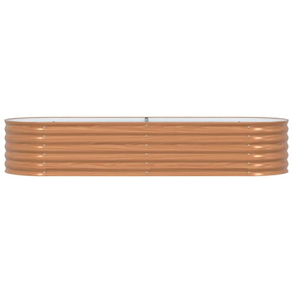 Raised Bed Brown 240 x 80 x 44 cm Steel